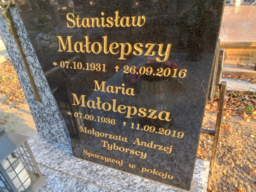 Grób Maria Małolepszy